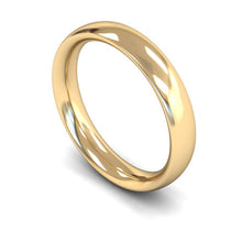 Load image into Gallery viewer, 4mm Traditional Court Wedding Ring, Silver, White Gold, Yellow Gold, Rose Gold, Platinum
