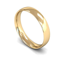 Load image into Gallery viewer, 4mm Traditional Court Wedding Ring, White Gold, Yellow Gold, Rose Gold, Platinum

