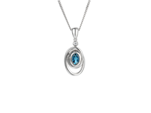 Load image into Gallery viewer, Wild Spirit Sterling Silver Blur Topaz Necklace
