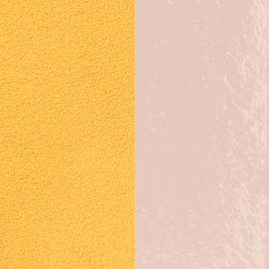 Light Pink Patent / Lemon Leather Insert - 25mm Bangle