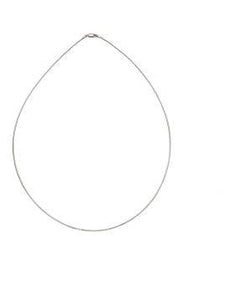 Sterling Silver Plain Wire Necklace