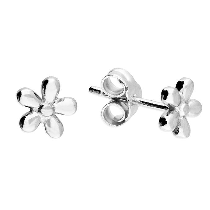 Sterling Silver Daisy Flower Studs