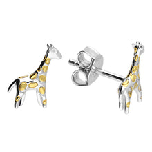 Load image into Gallery viewer, Sterling Silver Giraffe Stud Earrings
