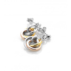 Hot Diamonds Calm Earrings - Rose and Yellow Gold Accents