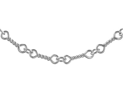 Sterling Silver Twist Style Bracelet