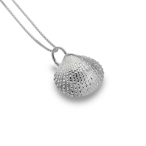Sterling Silver Cockle Shell Pendant and Chain