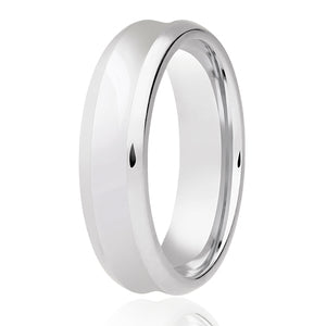 Concave Band With Beveled Edge