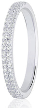 Load image into Gallery viewer, Double Row Claw Set Round Brilliant Cut Diamond Ring
