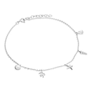 Sterling Silver 'Under The Sea' Anklet