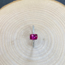 Load image into Gallery viewer, Hot Pink Sapphire &amp; Diamond Ring

