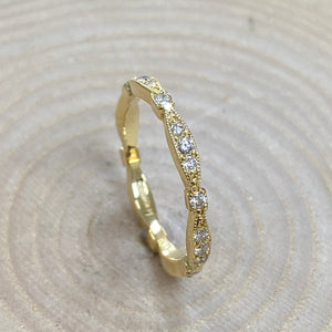 18ct Gold Art Deco Style Full Eternity Ring