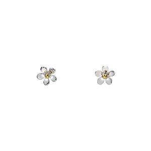 Daisy Stud Earrings In Sterling Silver