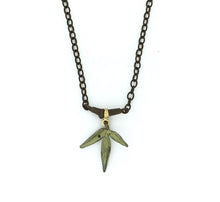 Load image into Gallery viewer, Handpainted Bronze Bamboo Necklace by Michael Michaud
