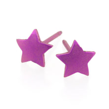 Load image into Gallery viewer, Titanium Star Stud Earrings Candy Pink
