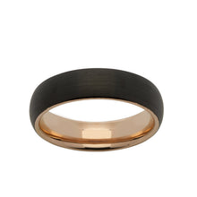 Load image into Gallery viewer, Men's Gold &amp; Black Tungsten Ring
