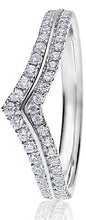 Load image into Gallery viewer, Wishbone Mini Claw Set Round Brilliant Cut Diamond Ring
