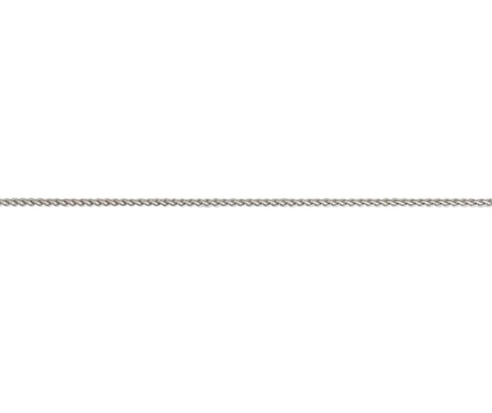 9ct White Gold Spiga Chain