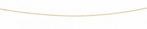 9ct Yellow Gold Cable Oval Diamond Cut Chain