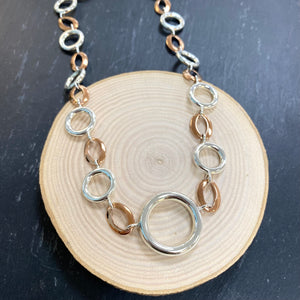 Sterling Silver & Copper Necklace