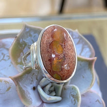 Load image into Gallery viewer, Preloved Silver Boulder Opal Ring
