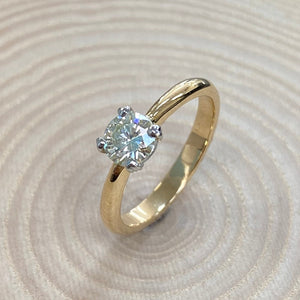 18ct Yellow Gold and Platinum Diamond Engagement Ring