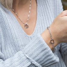 Load image into Gallery viewer, Hot Diamonds Sterling Silver Diamond Warm Heart Bracelet
