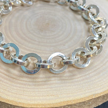 Load image into Gallery viewer, Sterling Silver Square Wire Trace Chain Bracelet
