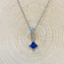 Load image into Gallery viewer, White Gold Tanzanite &amp; Diamond Necklace
