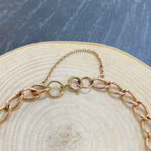 Load image into Gallery viewer, Preloved 9ct Rose Gold Curb Chain Bracelet
