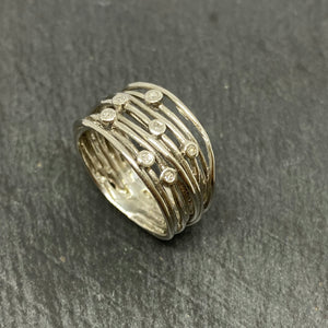 Platinum Diamond Wirework Ring