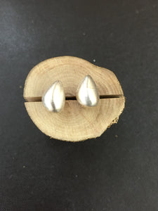 Sterling Silver Pear Shaped Studs