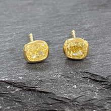 Load image into Gallery viewer, 18ct Fancy Intense Yellow Diamond Studs 0.78ct
