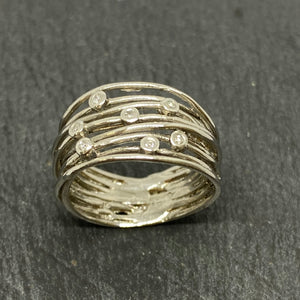 Platinum Diamond Wirework Ring