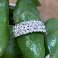 Load image into Gallery viewer, Platinum Four-Row 1.8ct Diamond Ring
