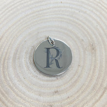 Load image into Gallery viewer, Personalised Silver Floral Initial Pendant
