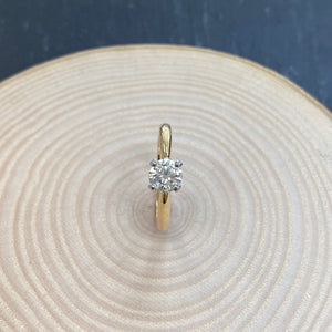 18ct Yellow Gold and Platinum Diamond Engagement Ring