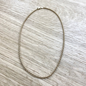 Pre-Loved 9ct Yellow Gold 20” Spiga Chain