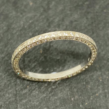 Load image into Gallery viewer, 18ct White Gold Grain Set Full Diamond Eternity Ring
