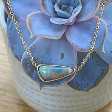 Load image into Gallery viewer, Australian Opal Gold Necklace

