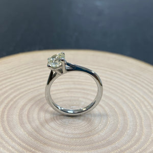 Platinum 0.75ct Solitaire Diamond Ring