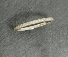 Load image into Gallery viewer, 18ct White Gold Grain Set Full Diamond Eternity Ring
