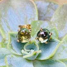 Load image into Gallery viewer, Green Sapphire Studs
