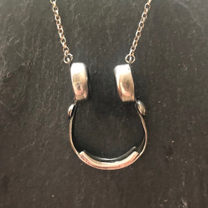 Sterling Silver Headphones Necklace